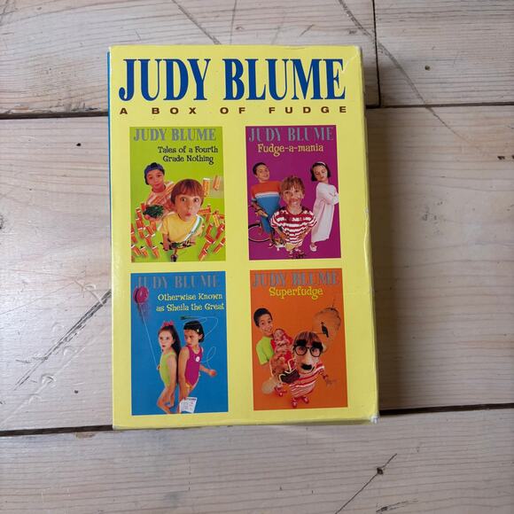 Judy Blume Book Set A Box of Fudge EUC Book Set 4 Books Vintage 1990s - Picture 1 of 4
